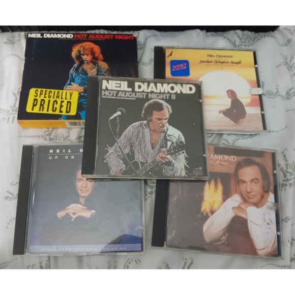 Other - NEIL DIAMOND 5 CD Bundle Christmas Album Up On The Roof Jonathan Livingston